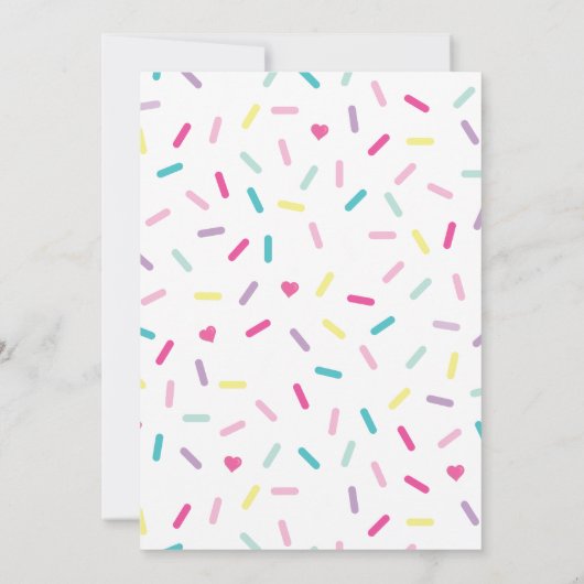 Ice Cream en Cake Sweet Viering Verjaardag Kaart (Achterkant)