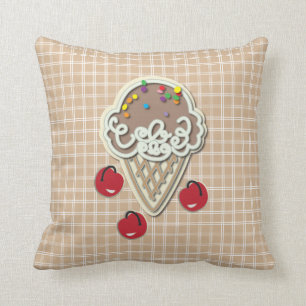 Ice Cream en Cherries Kussen