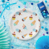 Ice Cream en Confetti  Papieren Bordje (Feest)
