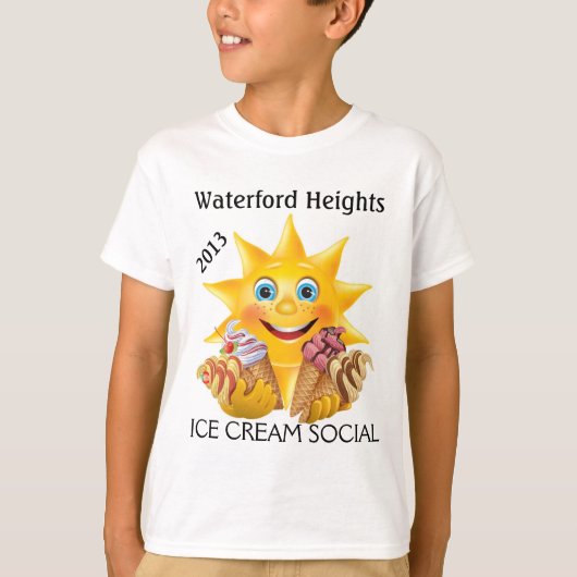 Ice Cream en Happy Sun! SRF T-shirt (Voorkant)