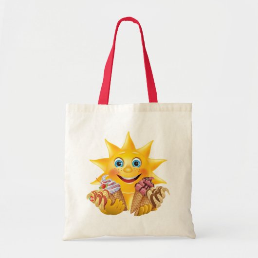 Ice Cream en Happy Sun! SRF Tote Bag (Voorkant)