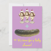 Ice Cream en Pickle Baby shower nodigen uit Kaart (Voorkant)