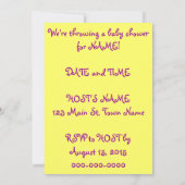 Ice Cream en Pickle Baby shower nodigen uit Kaart (Achterkant)