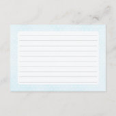 Ice Cream en Polka Dots Blue Recept Kaart (Achterkant)