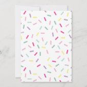 Ice Cream en Sprinkles Birthday Kaart (Achterkant)