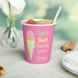 Ice Cream Extra Scoop Papieren Bekers