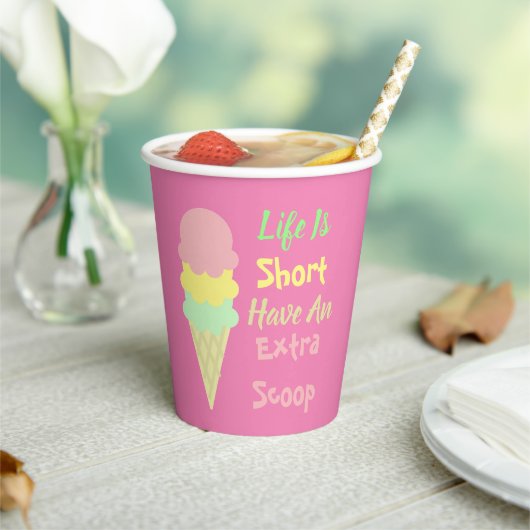 Ice Cream Extra Scoop Papieren Bekers (Insitu)