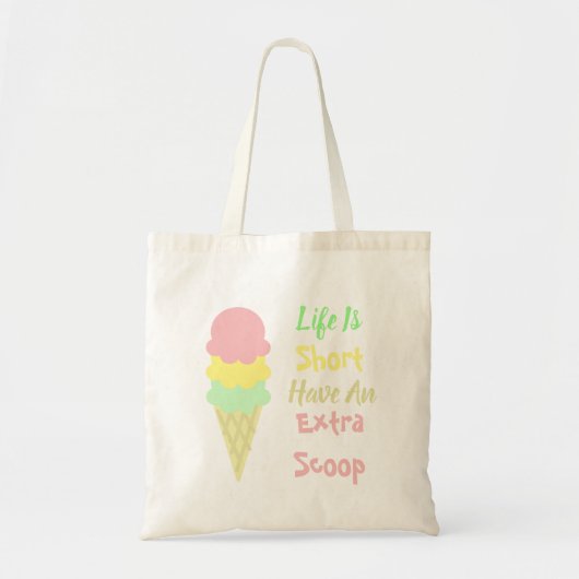 Ice Cream Extra Scoop Tote Bag (Voorkant)