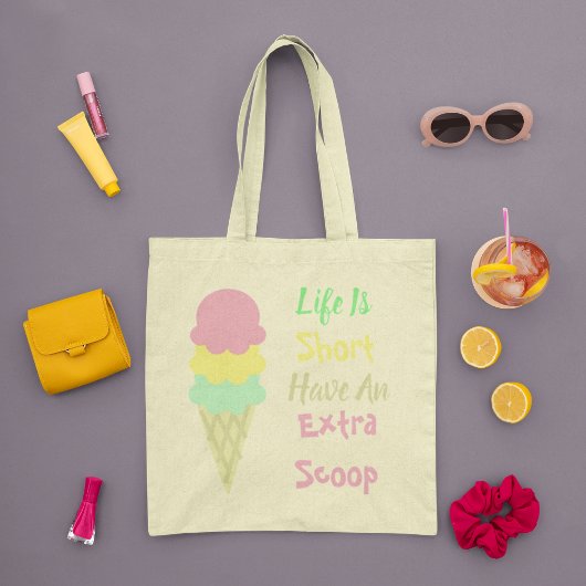 Ice Cream Extra Scoop Tote Bag