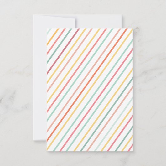 Ice Cream Extravaganza Verjaardagsfeest Dank u Kaart (Achterkant)