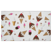 Ice Cream Fabric Stof (Fat Quarter)