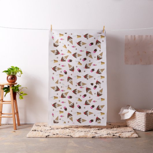 Ice Cream Fabric Stof (Voorbeeld)