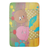 Ice Cream Fight Bath Mat (Voorkant Verticaal)