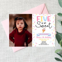 Ice Cream Five is zo lief 5e verjaardagsfeestje