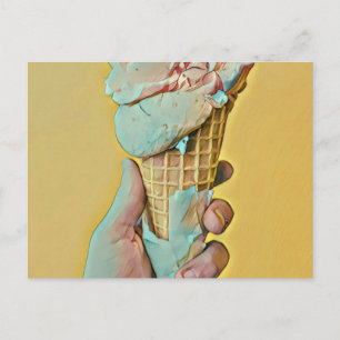 Ice cream flavor briefkaart