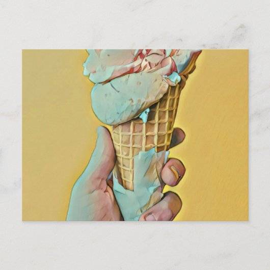 Ice cream flavor briefkaart (Voorkant)