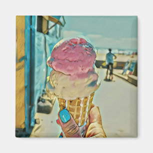 Ice cream flavor magneet