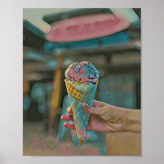 Ice cream flavor poster (Voorkant)