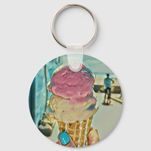 Ice cream flavor sleutelhanger (Voorkant)