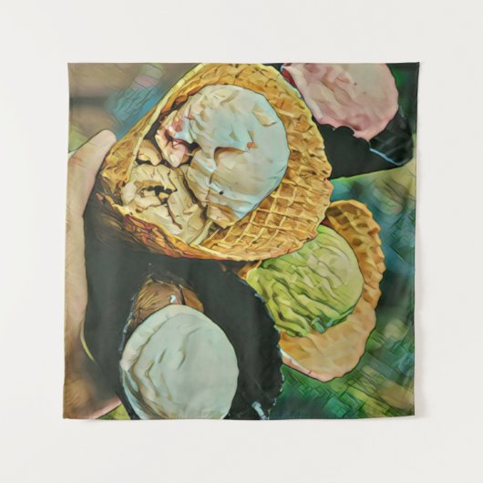 Ice cream flavor wandkleed (Voorkant (horizontaal))