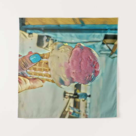 Ice cream flavor wandkleed (Voorkant (horizontaal))