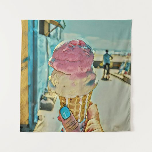 Ice cream flavor wandkleed (Voorkant)