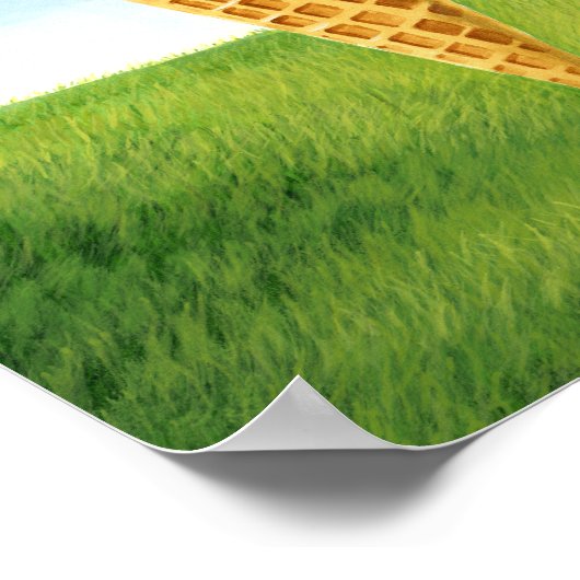 Ice Cream Float - Hete Luchtballon Grappig Schilde Poster (Hoek)