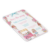 Ice Cream & Floral Verjaardag Uitnodiging Magneet (Rechterzijde)