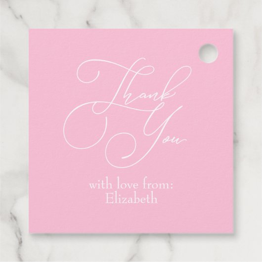 Ice Cream Floral Wreath Vrijgezellenfeest Bedankjes Labels (Achterkant)