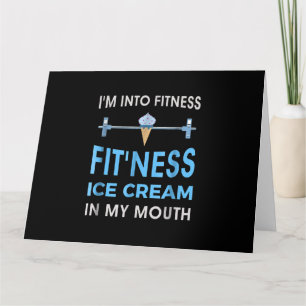 Ice Cream Foodie Ness Gym Gifts Mannen Vrouwen Kaart