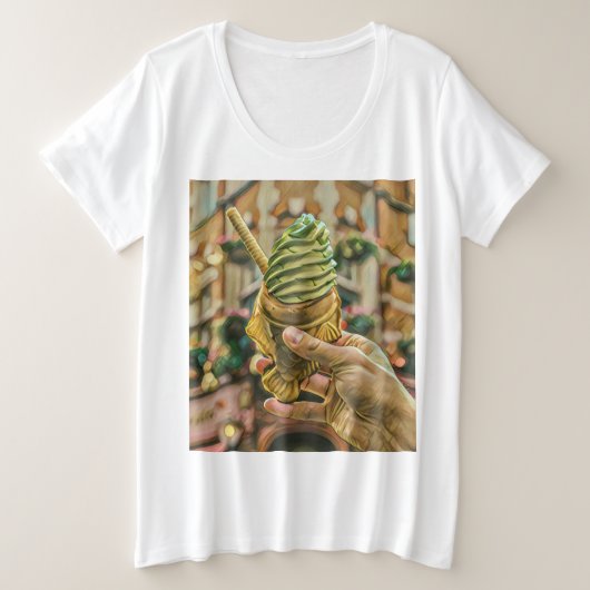 Ice cream for kids grote maat t-shirt (Design voorkant)