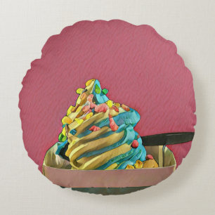 Ice cream for kids rond kussen
