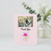 Ice Cream Foto Hartelijk dank Briefkaart (Staand voorkant)