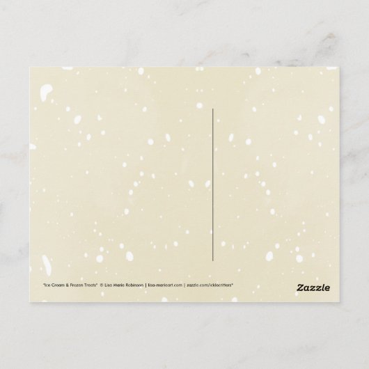 Ice Cream & Frozen behandelt Briefkaarten (Achterkant)