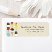 Ice Cream & Frozen Treats retouradreslabels Etiket (Insitu)