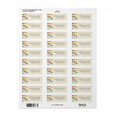 Ice Cream & Frozen Treats retouradreslabels Etiket (Full Sheet)