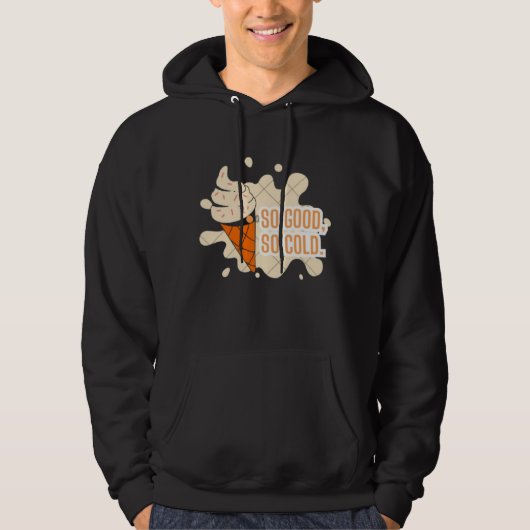 Ice Cream Fun Summer design Hoodie  (Voorkant)