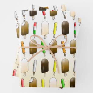 Ice Cream & Fun Verjaardag Inpakpapier Vel