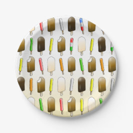 Ice Cream & Fun Verjaardag Papieren Bordje