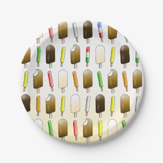 Ice Cream & Fun Verjaardag Papieren Bordje (Voorkant)