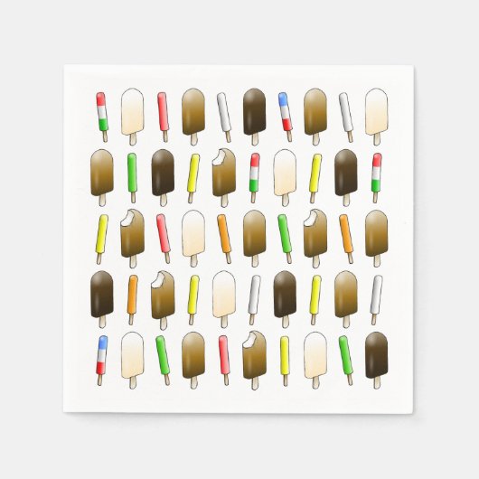 Ice Cream & Fun Verjaardag Servet (Voorkant)