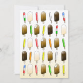 Ice Cream & Fun verjaardagsuitnodiging Kaart (Achterkant)