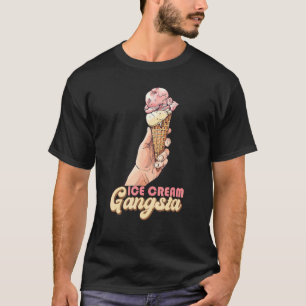 Ice Cream Gangsta Ironisch ijs T-shirt
