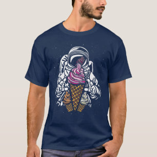 Ice Cream Gelato Future Astronaut Fan Popsicle T-shirt