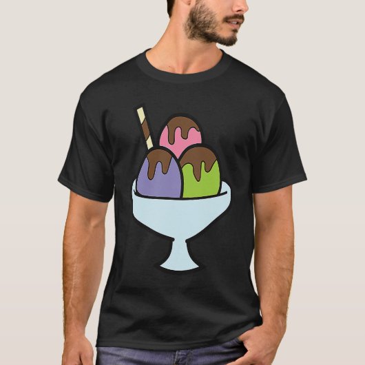 Ice Cream Gelato Summer Ice Cream T-shirt (Voorkant)