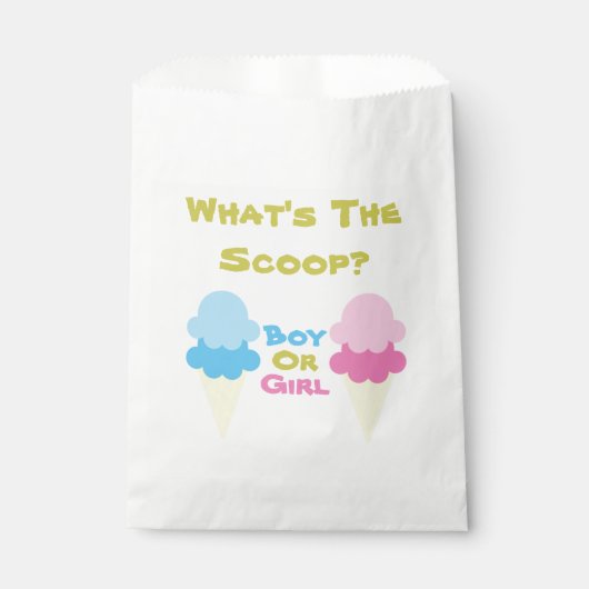 Ice Cream Gender onthullen Bedankzakje (Voorkant)
