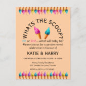 Ice Cream Gender onthullen Briefkaart (Voorkant)