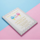 Ice Cream Gender onthullen Folie Uitnodiging