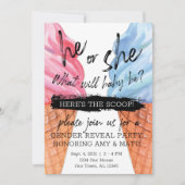 Ice Cream Gender onthullen Kaart (Voorkant)