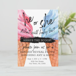 Ice Cream Gender onthullen Kaart